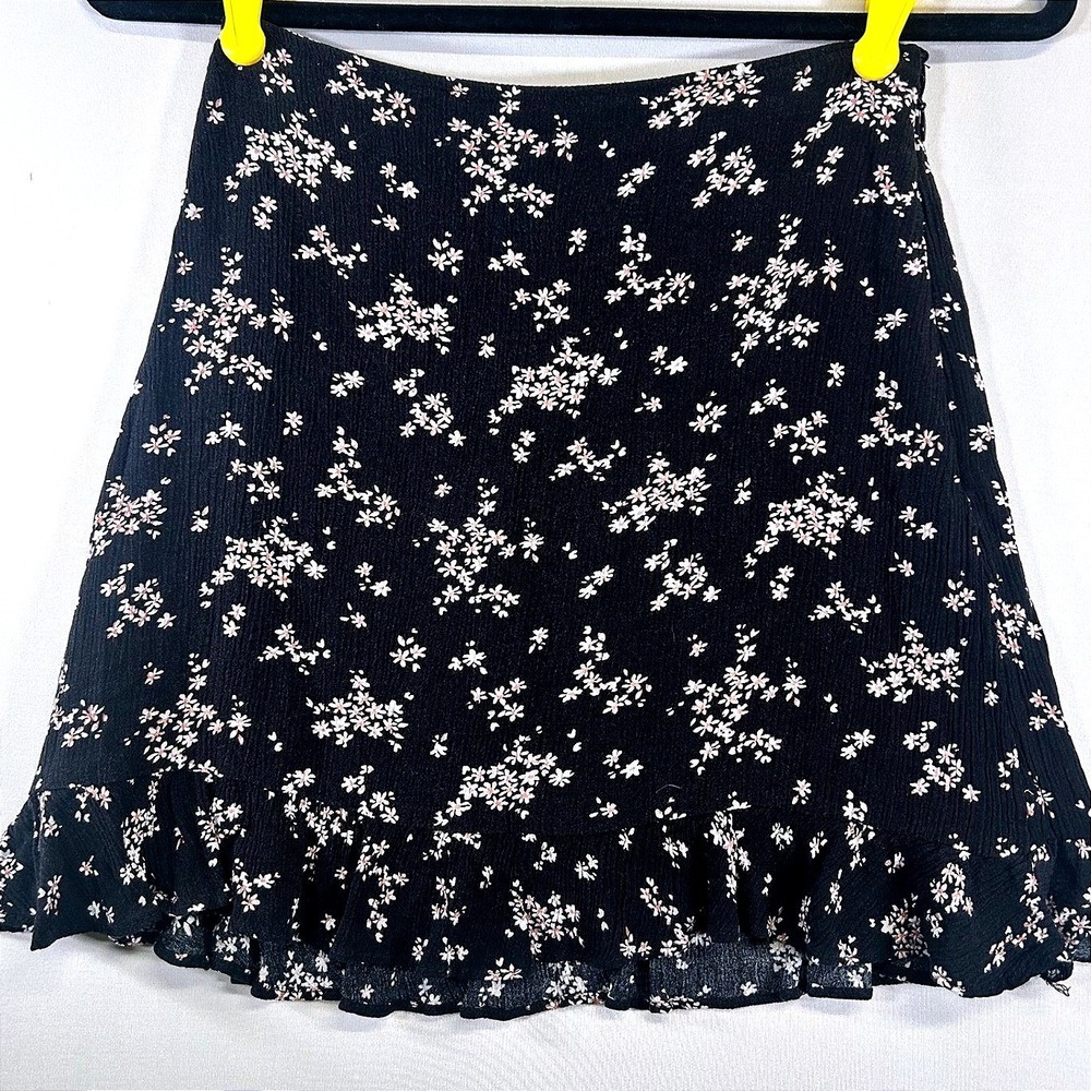 Abercrombie & Fitch '17 Floral Mini Skirt Coquette Cottagecore Y2K Ruffle Skater
